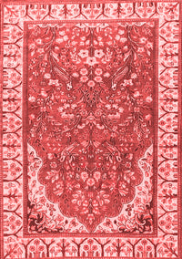 Animal Red Traditional Rug, tr4236red