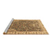 Sideview of Machine Washable Animal Brown Traditional Rug, wshtr4236brn