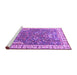 Sideview of Machine Washable Animal Purple Traditional Area Rugs, wshtr4236pur