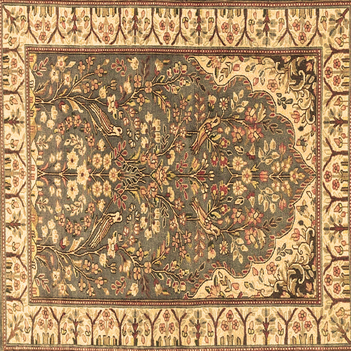 Square Animal Brown Traditional Rug, tr4236brn
