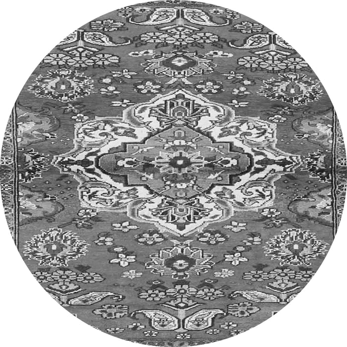 Square Persian Gray Traditional Rug, tr4237gry