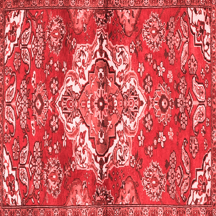 Machine Washable Persian Red Traditional Rug, wshtr4237red