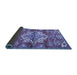 Sideview of Persian Blue Traditional Rug, tr4237blu