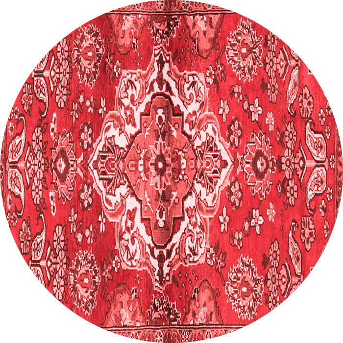 Machine Washable Persian Red Traditional Rug, wshtr4237red