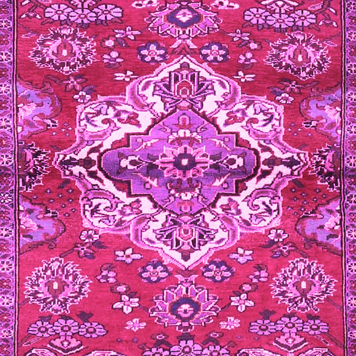 Machine Washable Persian Pink Traditional Rug, wshtr4237pnk