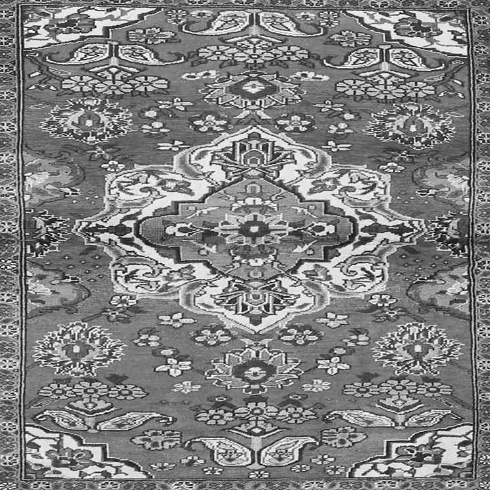 Serging Thickness of Persian Gray Traditional Rug, tr4237gry