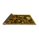 Sideview of Animal Yellow Traditional Rug, tr4238yw