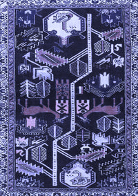 Animal Blue Traditional Rug, tr4238blu