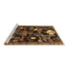 Sideview of Machine Washable Animal Brown Traditional Rug, wshtr4238brn