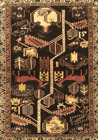 Animal Brown Traditional Rug, tr4238brn