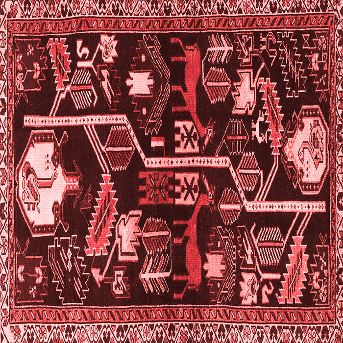 Machine Washable Animal Red Traditional Rug, wshtr4238red