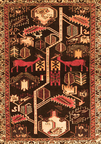 Animal Orange Traditional Rug, tr4238org