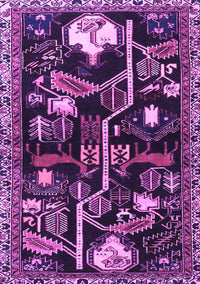 Animal Purple Traditional Rug, tr4238pur