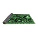 Sideview of Animal Emerald Green Traditional Rug, tr4238emgrn