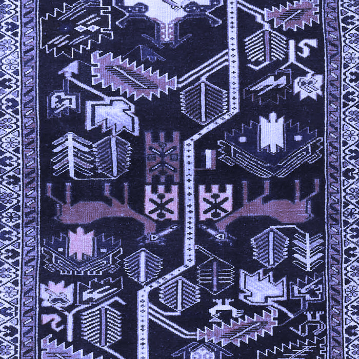 Machine Washable Animal Blue Traditional Rug, wshtr4238blu