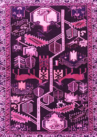 Animal Pink Traditional Rug, tr4238pnk