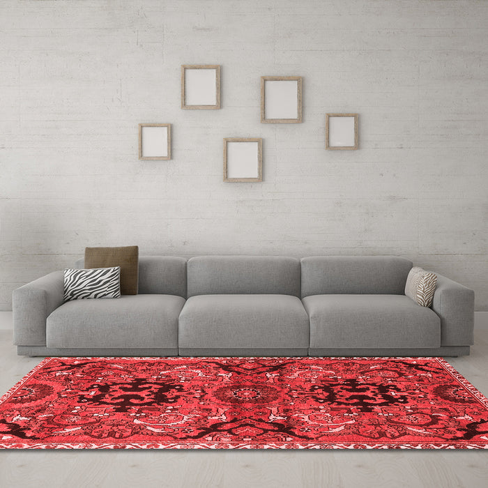 Traditional Red Washable Rugs