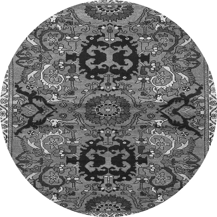 Square Persian Gray Traditional Rug, tr4239gry