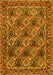 Machine Washable Persian Yellow Traditional Rug, wshtr423yw