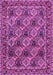 Machine Washable Persian Purple Traditional Area Rugs, wshtr423pur