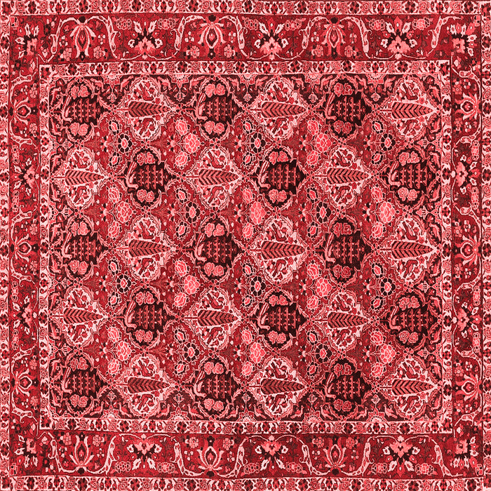 Machine Washable Persian Red Traditional Rug, wshtr423red