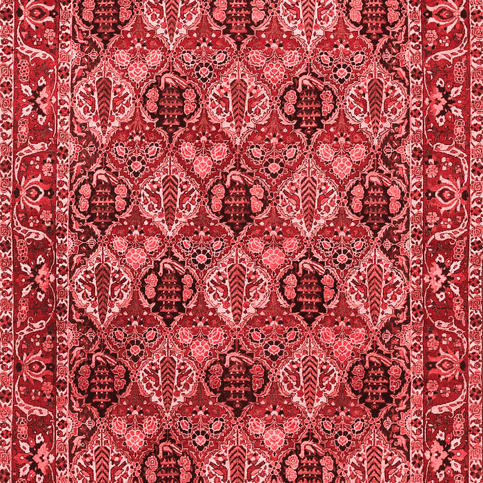 Machine Washable Persian Red Traditional Rug, wshtr423red