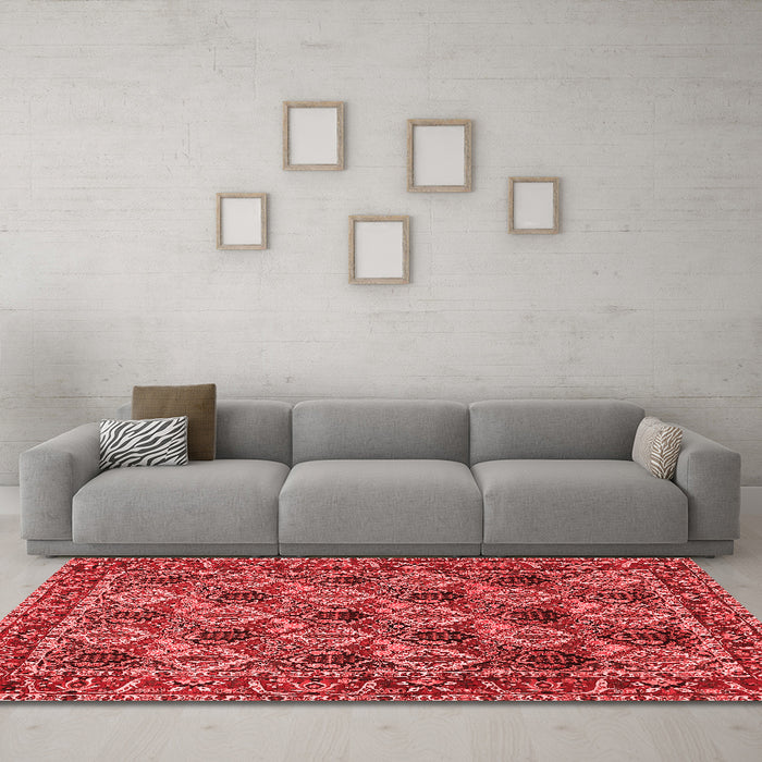 Traditional Red Washable Rugs