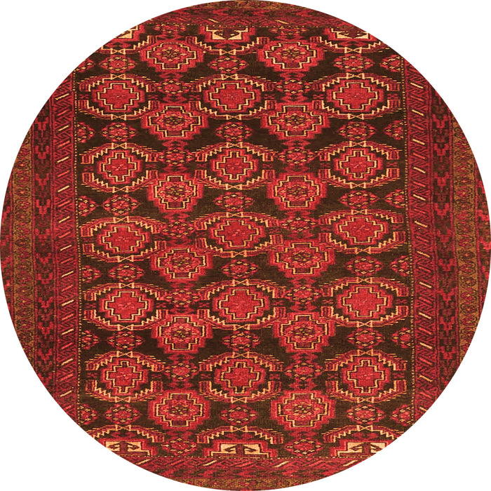 Machine Washable Persian Orange Traditional Area Rugs, wshtr4240org