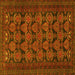 Square Persian Yellow Traditional Rug, tr4240yw
