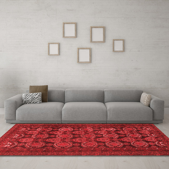 Traditional Red Washable Rugs