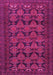 Machine Washable Persian Pink Traditional Rug, wshtr4240pnk