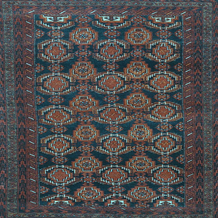 Square Persian Light Blue Traditional Rug, tr4240lblu