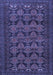 Machine Washable Persian Blue Traditional Rug, wshtr4240blu