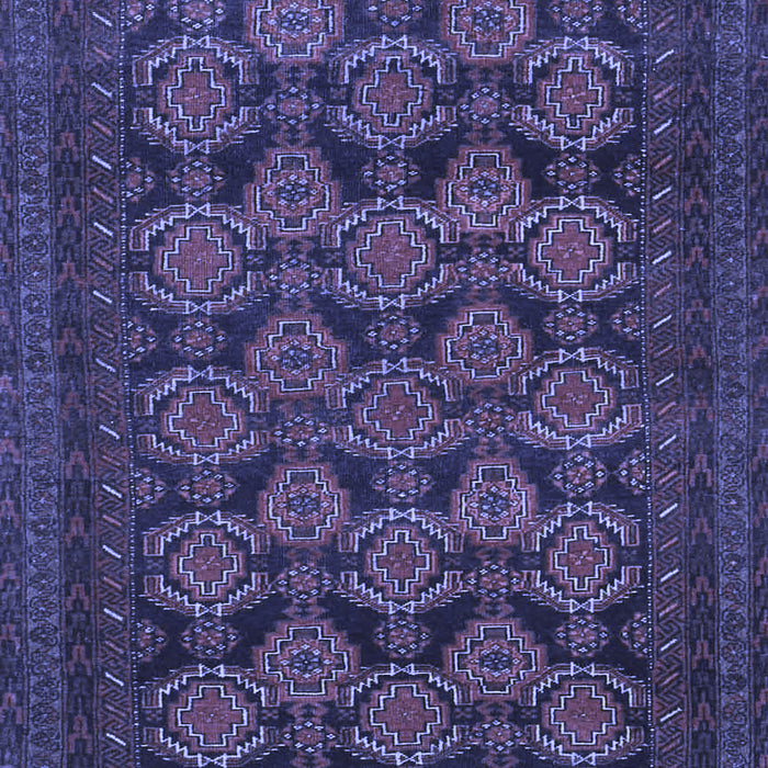 Machine Washable Persian Blue Traditional Rug, wshtr4240blu