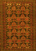 Machine Washable Persian Yellow Traditional Rug, wshtr4240yw