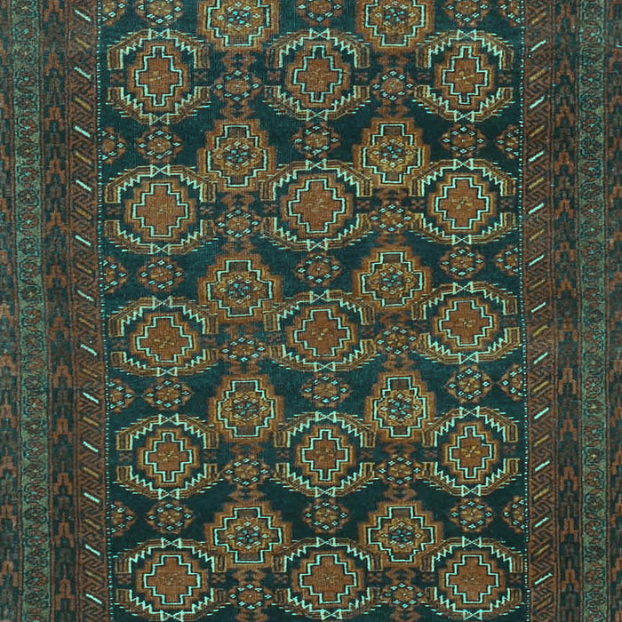Machine Washable Persian Turquoise Traditional Area Rugs, wshtr4240turq