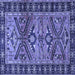 Square Persian Blue Traditional Rug, tr4241blu