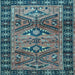 Square Persian Light Blue Traditional Rug, tr4241lblu