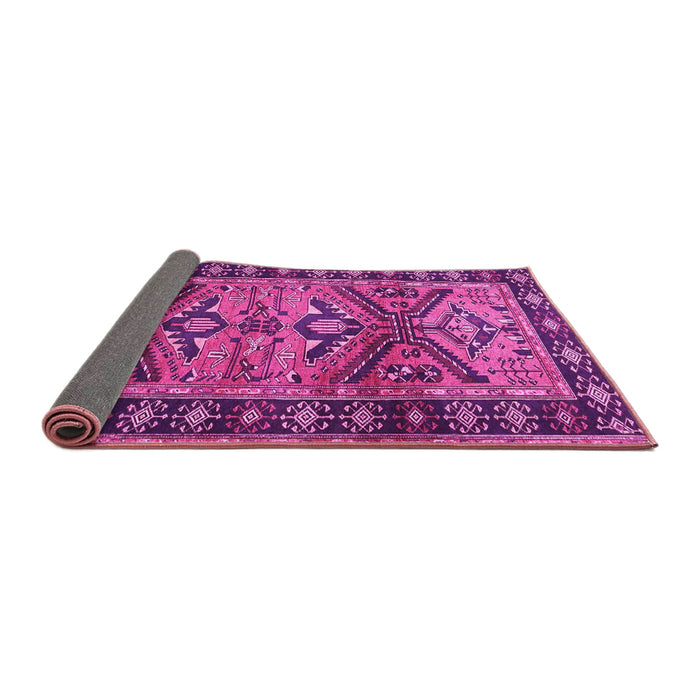 Sideview of Persian Pink Traditional Rug, tr4241pnk