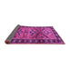 Sideview of Persian Pink Traditional Rug, tr4241pnk