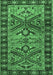 Machine Washable Persian Emerald Green Traditional Area Rugs, wshtr4241emgrn