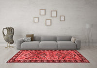 Machine Washable Persian Red Traditional Rug, wshtr4241red