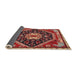 Sideview of Traditional Sunrise Orange Persian Rug, tr4242