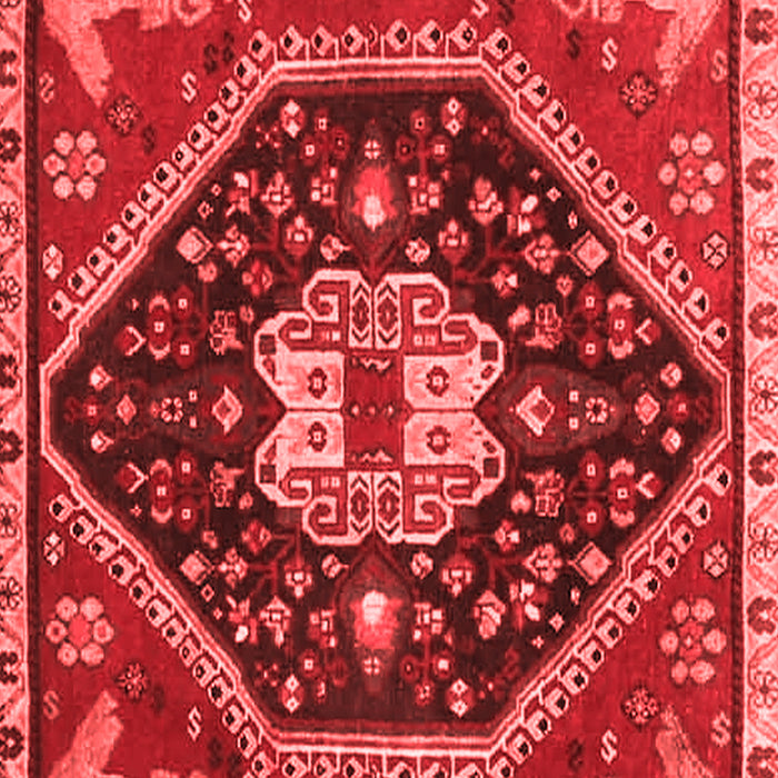 Machine Washable Persian Red Traditional Rug, wshtr4242red