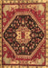 Machine Washable Persian Brown Traditional Rug, wshtr4242brn