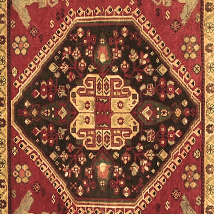 Machine Washable Persian Brown Traditional Rug, wshtr4242brn