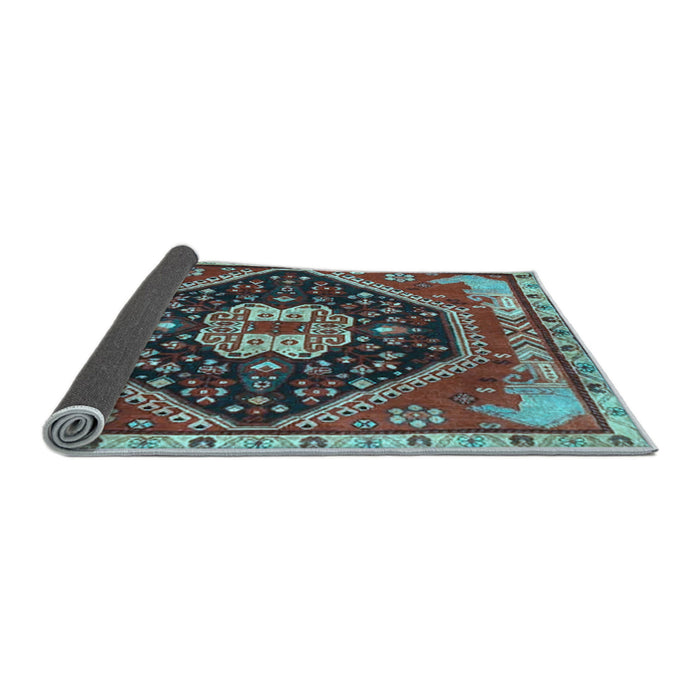 Sideview of Persian Light Blue Traditional Rug, tr4242lblu