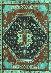 Persian Turquoise Traditional Rug, tr4242turq