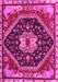 Machine Washable Persian Pink Traditional Rug, wshtr4242pnk