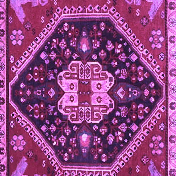 Machine Washable Persian Purple Traditional Area Rugs, wshtr4242pur